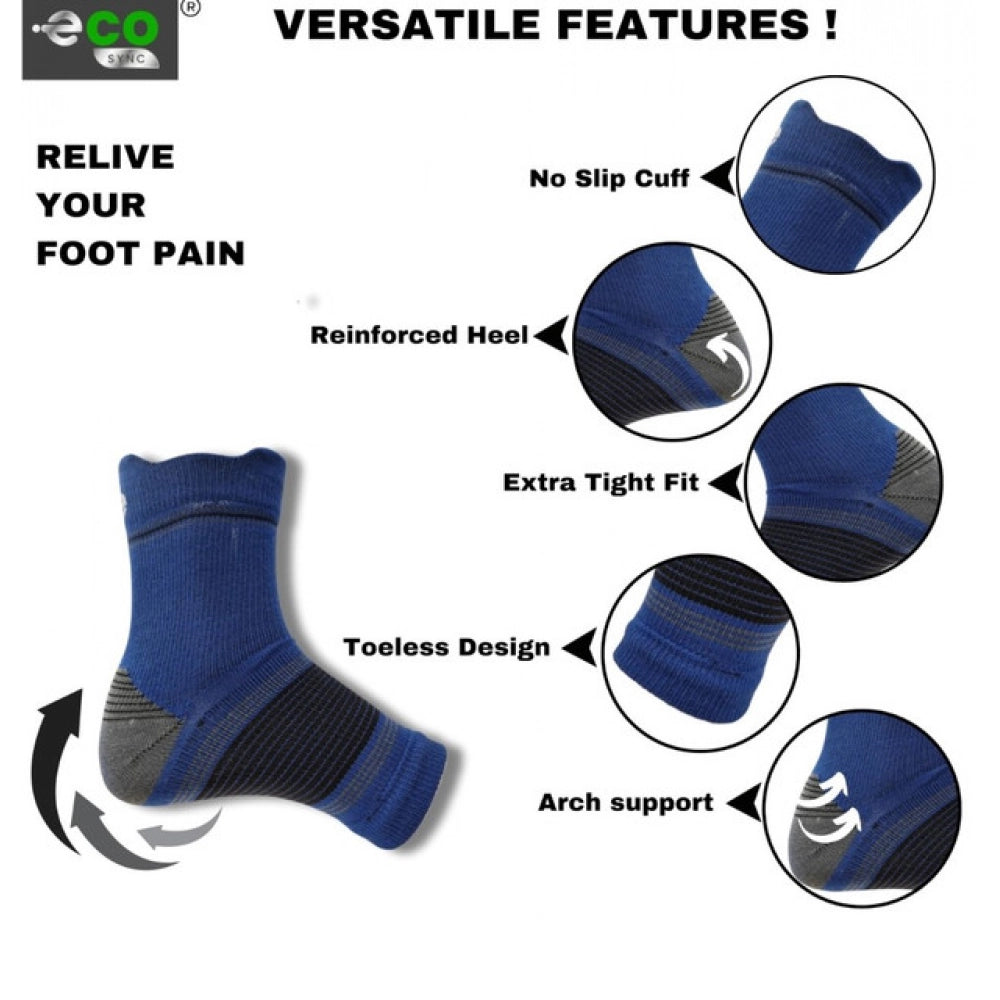 Amfyn 3_Pair Set Unisex Casual Cotton Printed Ankle Length Support Socks (Multicolor)