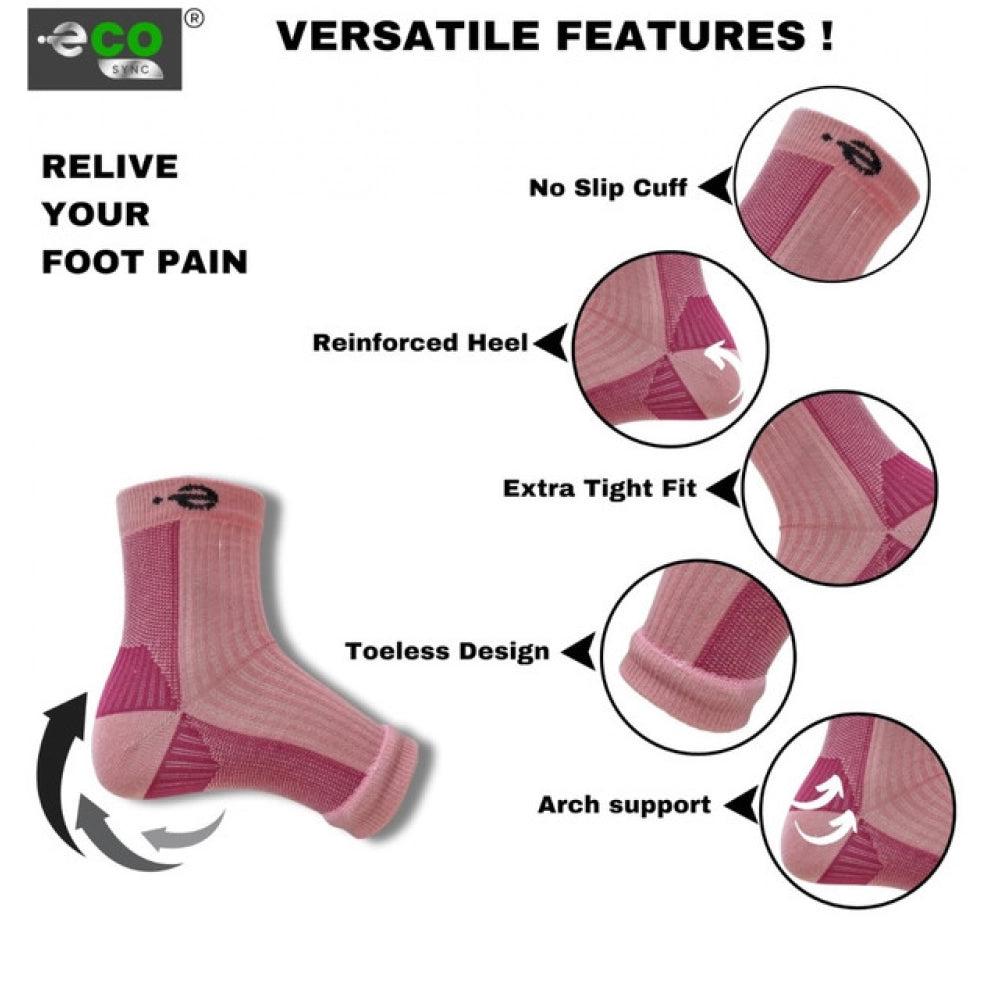 Amfyn 3_Pair Set Unisex Casual Cotton Printed Ankle Length Support Socks (Multicolor)