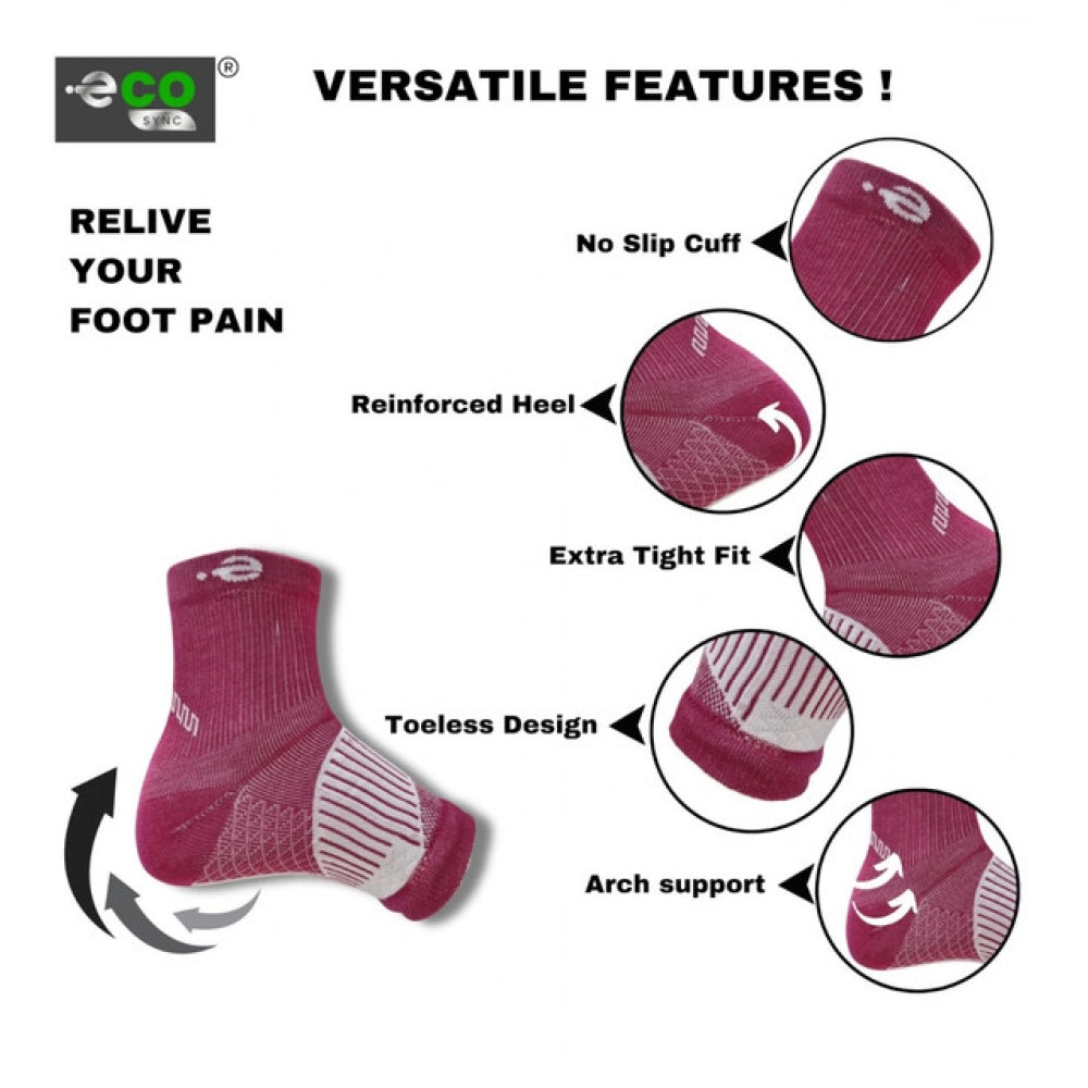 Amfyn 3_Pair Set Unisex Casual Cotton Printed Ankle Length Support Socks (Multicolor)