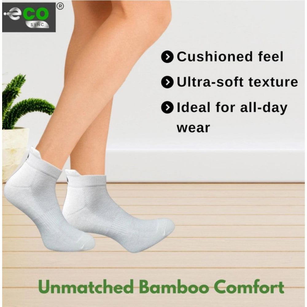 Amfyn 4_Pair Set Unisex Casual Cotton Printed Ankle Length Socks (Multicolor)