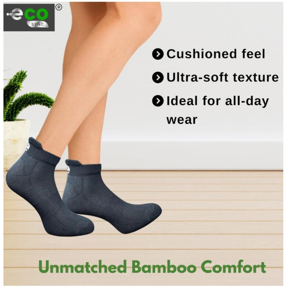 Amfyn 4_Pair Set Unisex Casual Cotton Printed Ankle Length Socks (Multicolor)