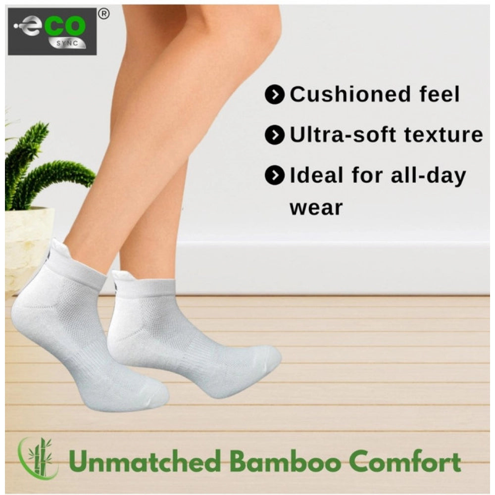 Amfyn 4_Pair Set Unisex Casual Cotton Printed Ankle Length Socks (Multicolor)