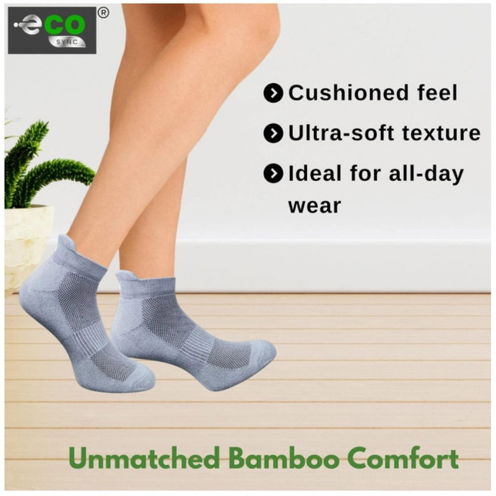 Amfyn 4_Pair Set Unisex Casual Cotton Printed Ankle Length Socks (Multicolor)