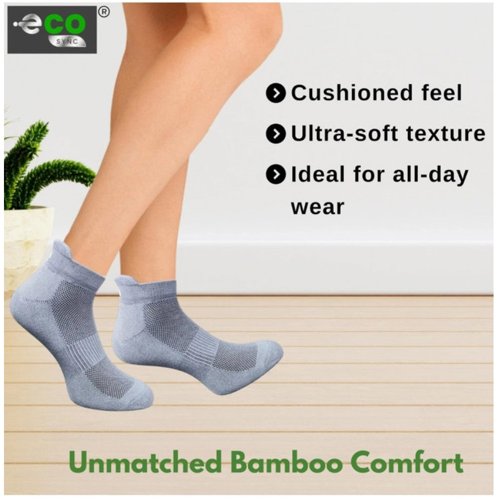 Amfyn 4_Pair Set Unisex Casual Cotton Printed Ankle Length Socks (Multicolor)