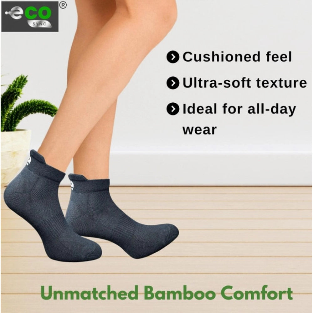 Amfyn 4_Pair Set Unisex Casual Cotton Printed Ankle Length Socks (Multicolor)