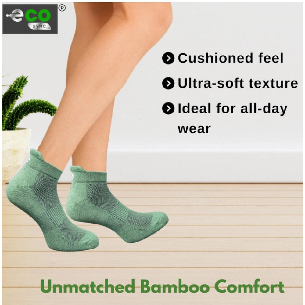 Amfyn 4_Pair Set Unisex Casual Cotton Printed Ankle Length Socks (Multicolor)