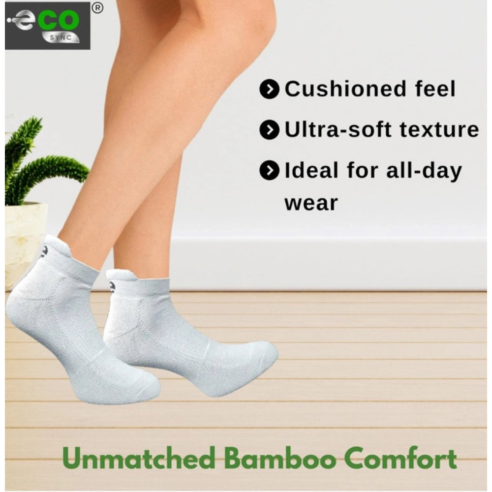 Amfyn 4_Pair Set Unisex Casual Cotton Printed Ankle Length Socks (Multicolor)