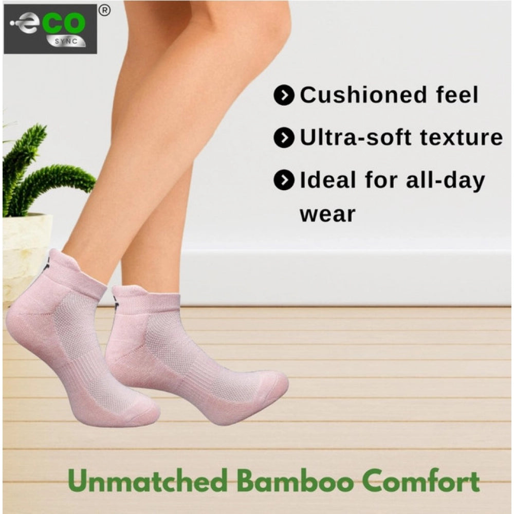 Amfyn 4_Pair Set Unisex Casual Cotton Printed Ankle Length Socks (Multicolor)