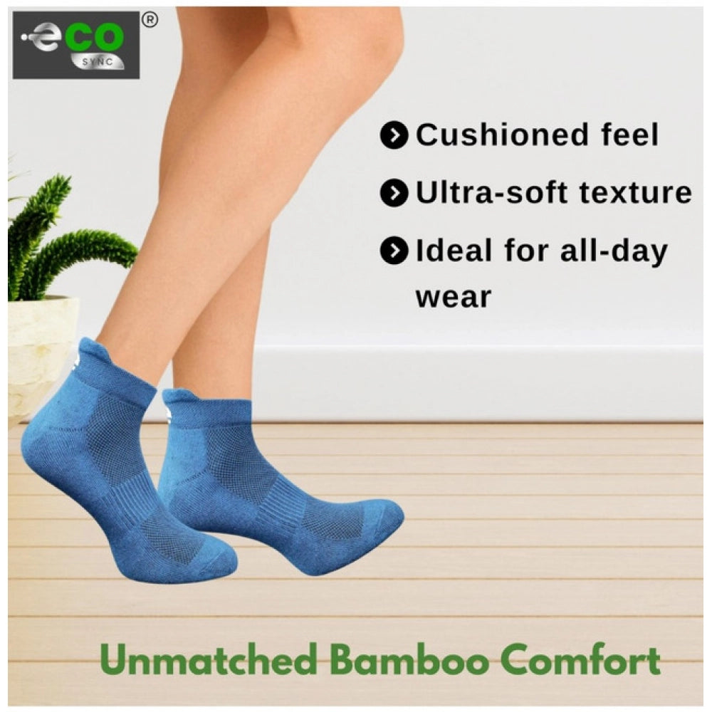 Amfyn 4_Pair Set Unisex Casual Cotton Printed Ankle Length Socks (Multicolor)