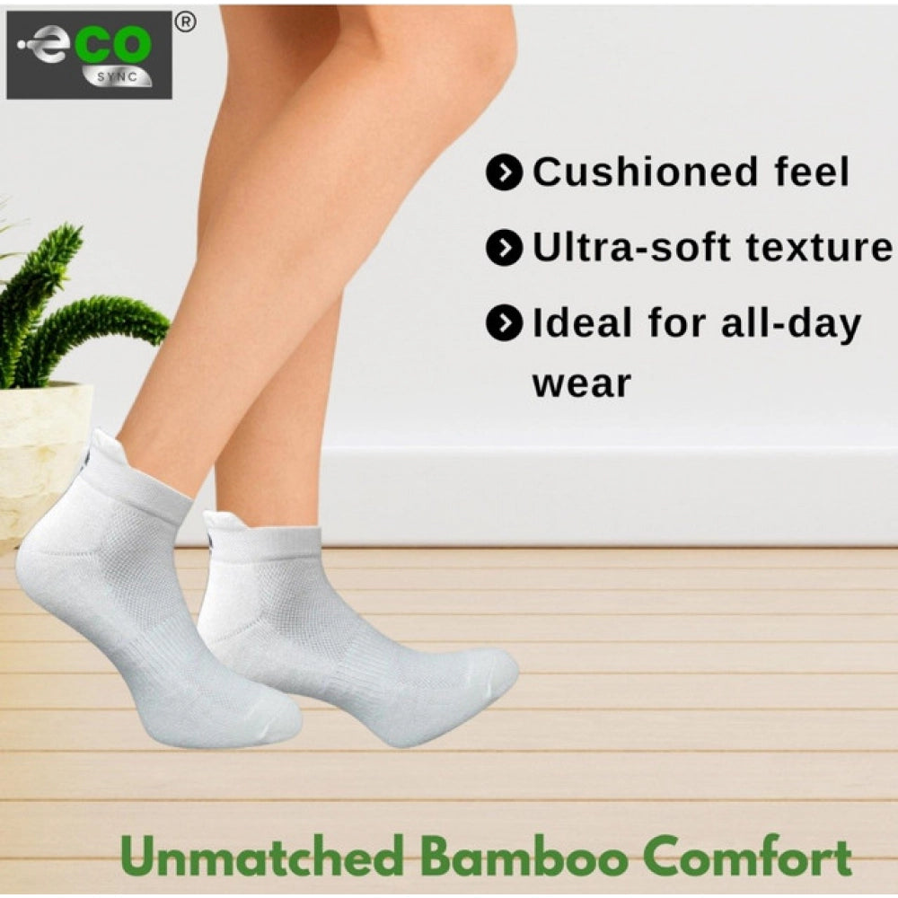 Amfyn 4_Pair Set Unisex Casual Cotton Printed Ankle Length Socks (Multicolor)