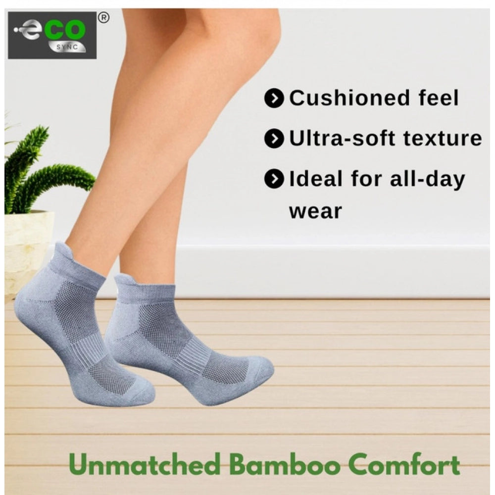 Amfyn 4_Pair Set Unisex Casual Cotton Printed Ankle Length Socks (Multicolor)