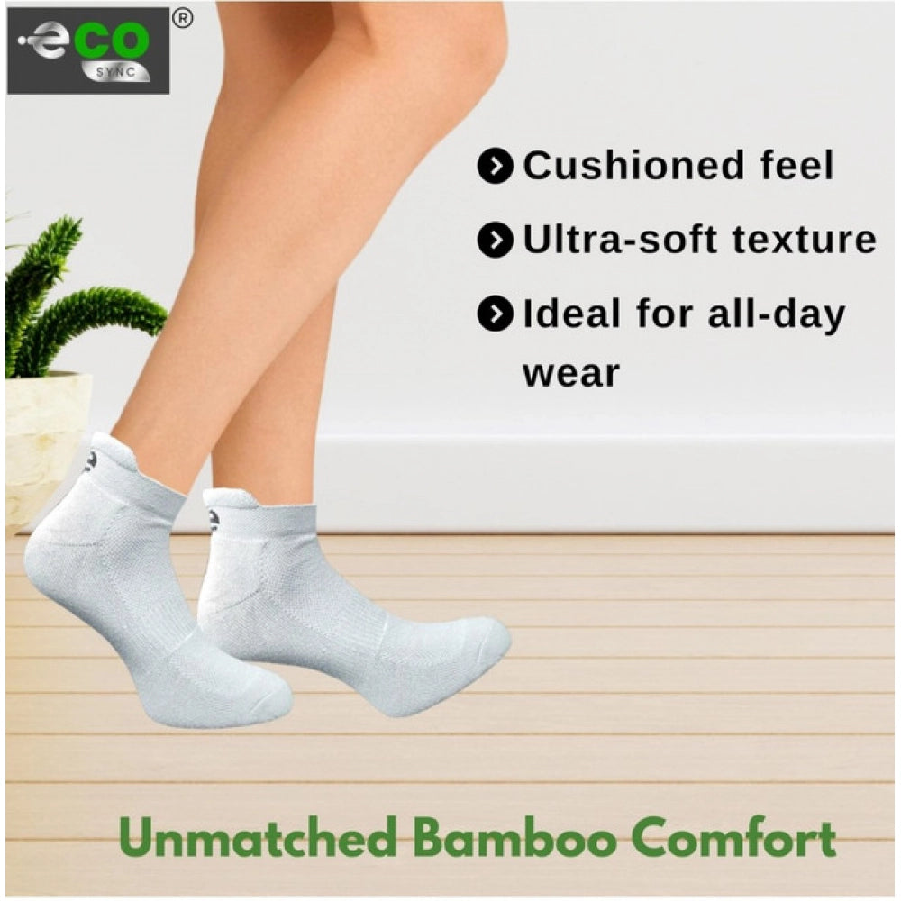 Amfyn 4_Pair Set Unisex Casual Cotton Printed Ankle Length Socks (Multicolor)