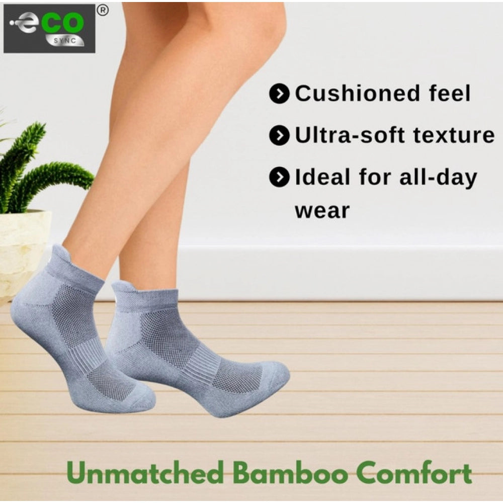 Amfyn 4_Pair Set Unisex Casual Cotton Printed Ankle Length Socks (Multicolor)