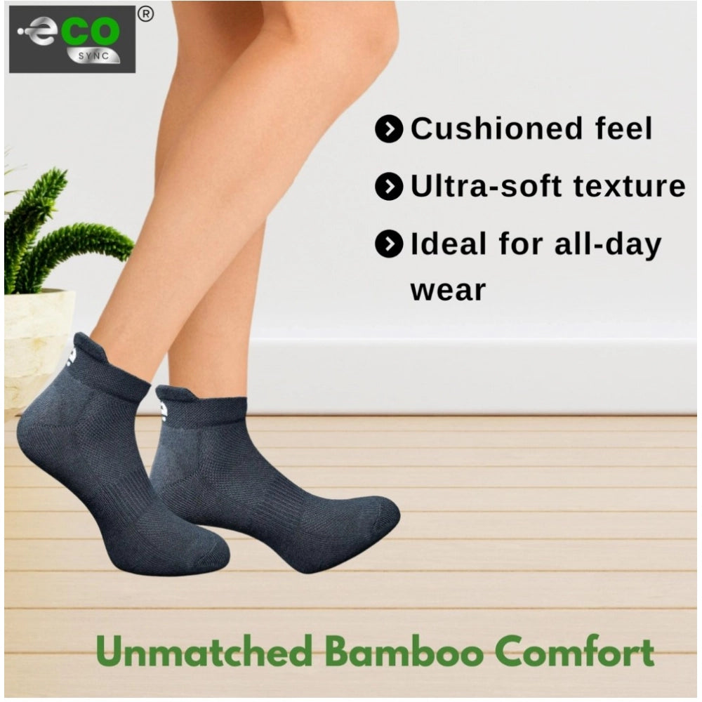 Amfyn 4_Pair Set Unisex Casual Cotton Printed Ankle Length Socks (Multicolor)