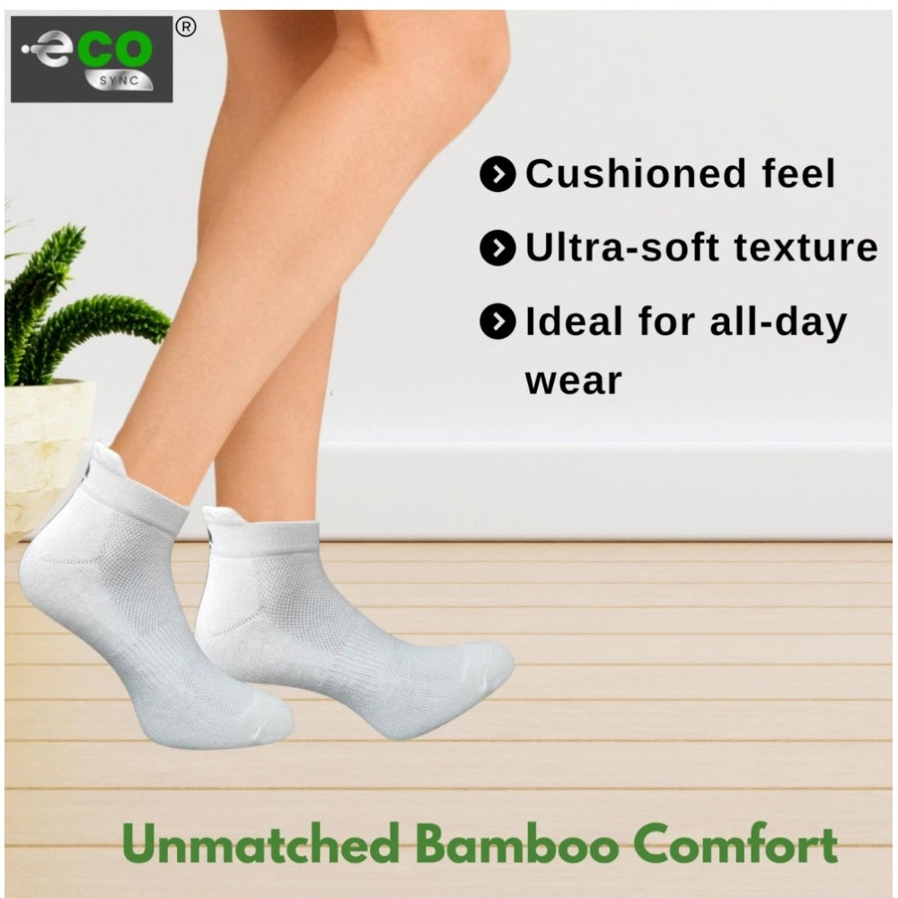 Amfyn 4_Pair Set Unisex Casual Cotton Printed Ankle Length Socks (Multicolor)