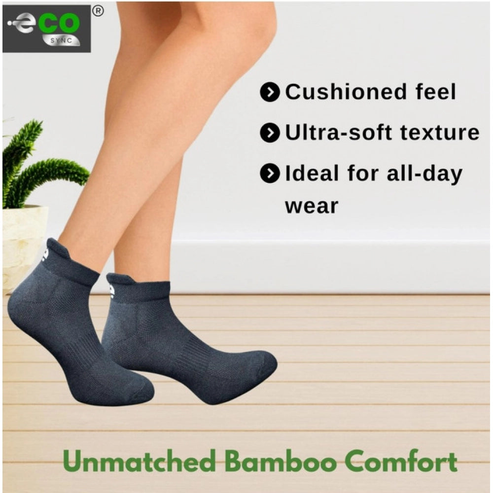 Amfyn 4_Pair Set Unisex Casual Cotton Printed Ankle Length Socks (Multicolor)