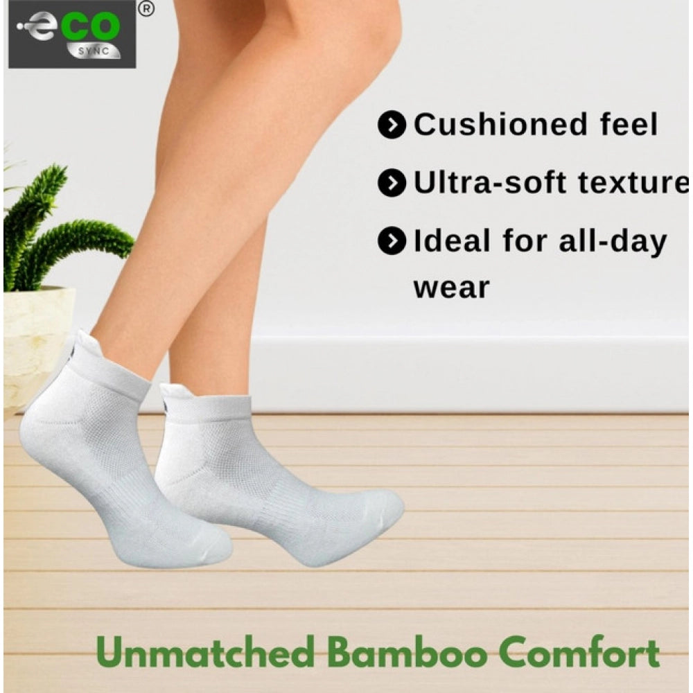 Amfyn 4_Pair Set Unisex Casual Cotton Printed Ankle Length Socks (Multicolor)