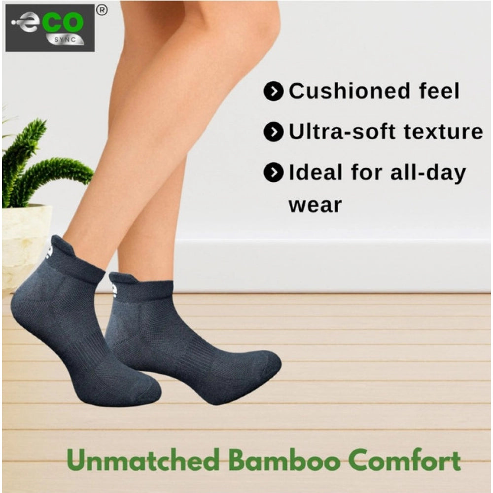 Amfyn 4_Pair Set Unisex Casual Cotton Printed Ankle Length Socks (Multicolor)