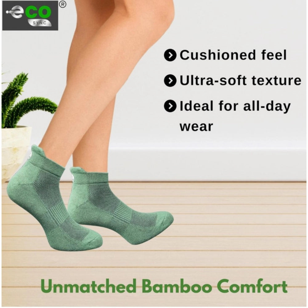 Amfyn 4_Pair Set Unisex Casual Cotton Printed Ankle Length Socks (Multicolor)