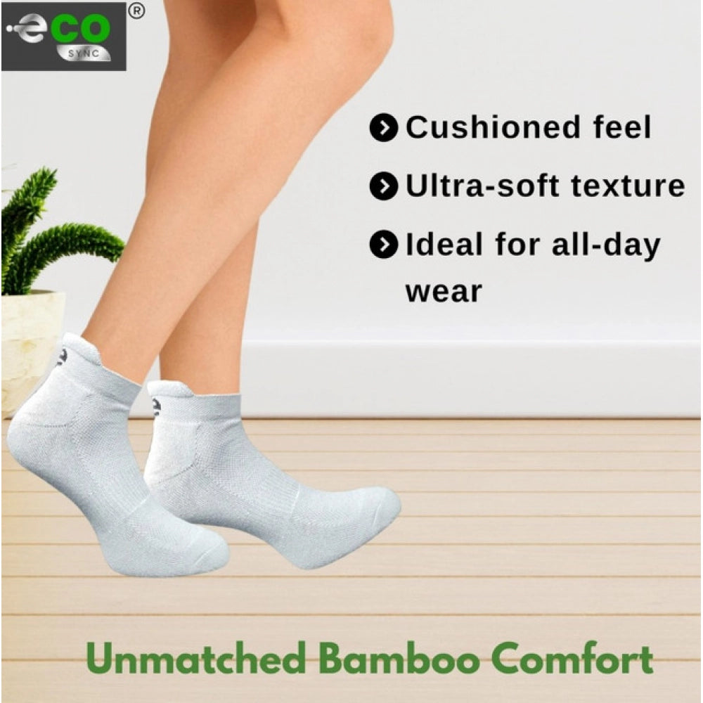 Amfyn 4_Pair Set Unisex Casual Cotton Printed Ankle Length Socks (Multicolor)