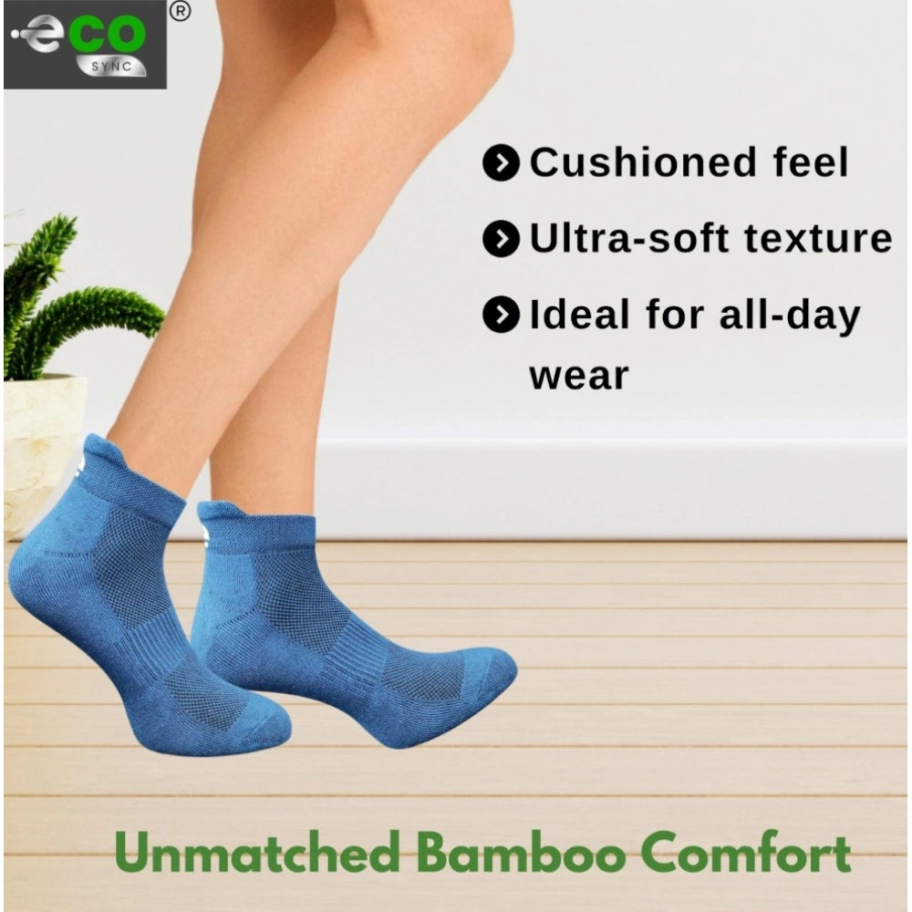 Amfyn 4_Pair Set Unisex Casual Cotton Printed Ankle Length Socks (Multicolor)