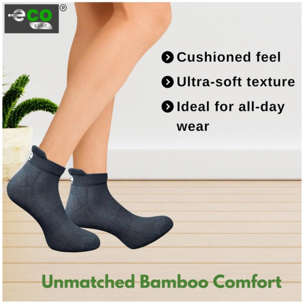 Amfyn 4_Pair Set Unisex Casual Cotton Printed Ankle Length Socks (Multicolor)