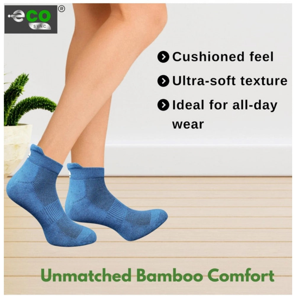 Amfyn 4_Pair Set Unisex Casual Cotton Printed Ankle Length Socks (Multicolor)