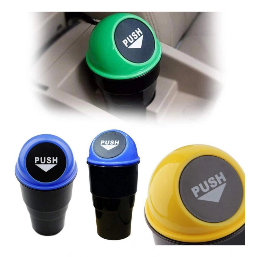 Amfyn Pack Of 4_Car Dustbin – Portable Vehicle Trash Bin for Interior Organization (Color: Assorted )