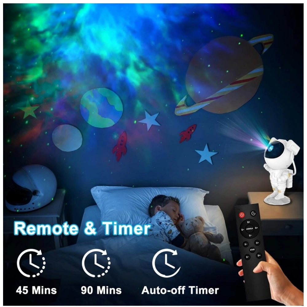Amfyn Plastic Galaxy Projector Night Lamp – Astronaut Design