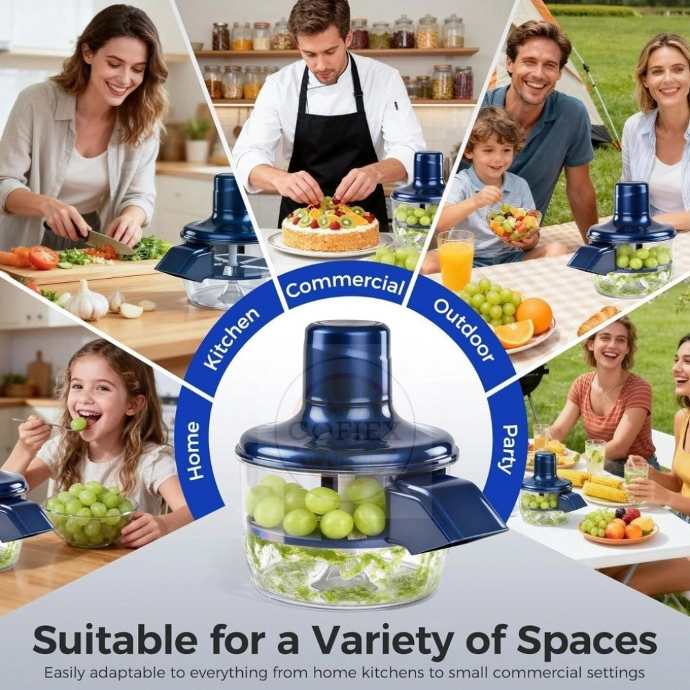 Amfyn Plastic Solid An Electric Automatic Peeler (Blue)
