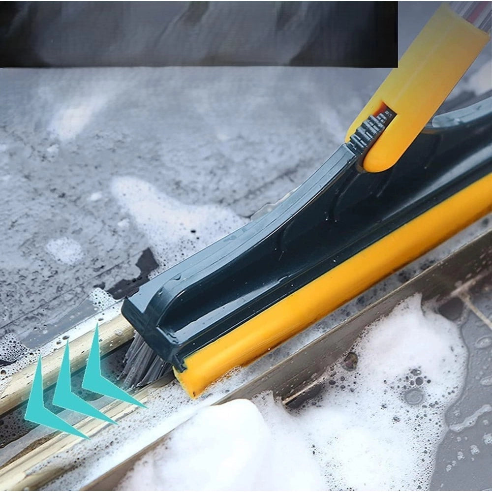Amfyn Pack of 2 2 in 1 Scrape Floor Scrubbing Brush (Multicolor)