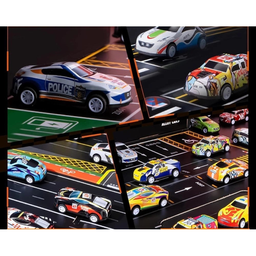 Amfyn 48 Piece Pull Back Car Set (Multicolor)