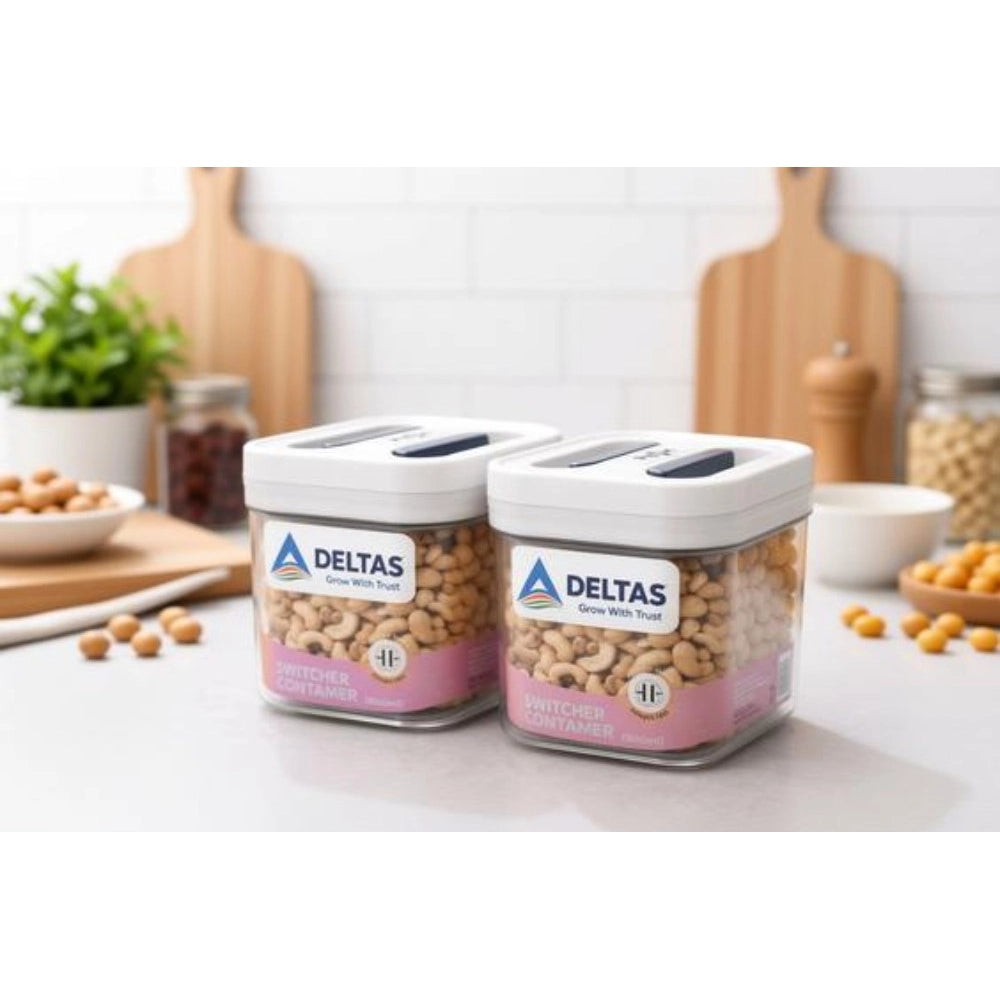 Amfyn Pack of 2 Switchers Airtight Storage Container Set 500 ML (White)