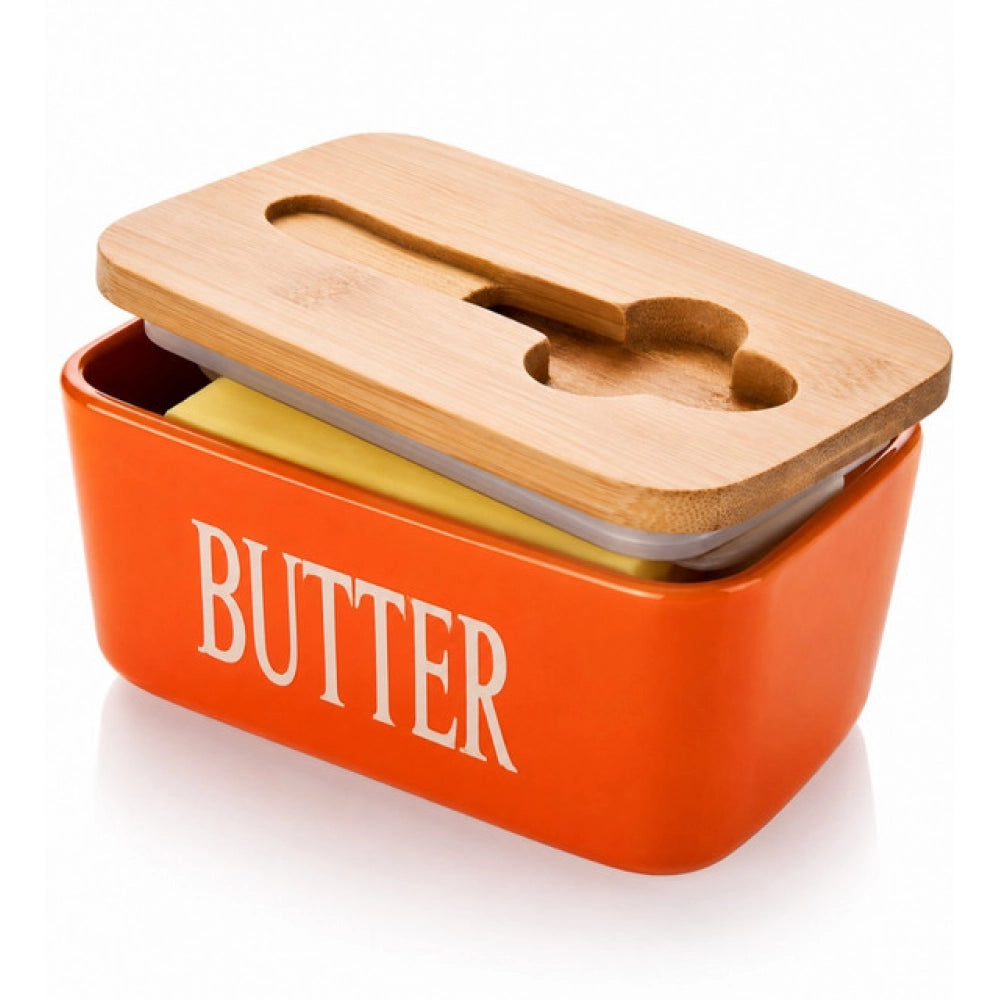 Amfyn Ceramic Butter Box (Orange)