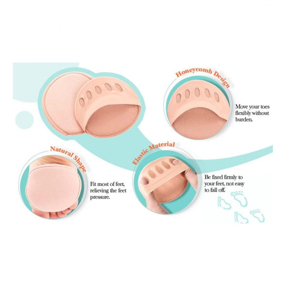 Amfyn Pack of 3 Honeycomb Fabric Forefoot Pads (Beige)