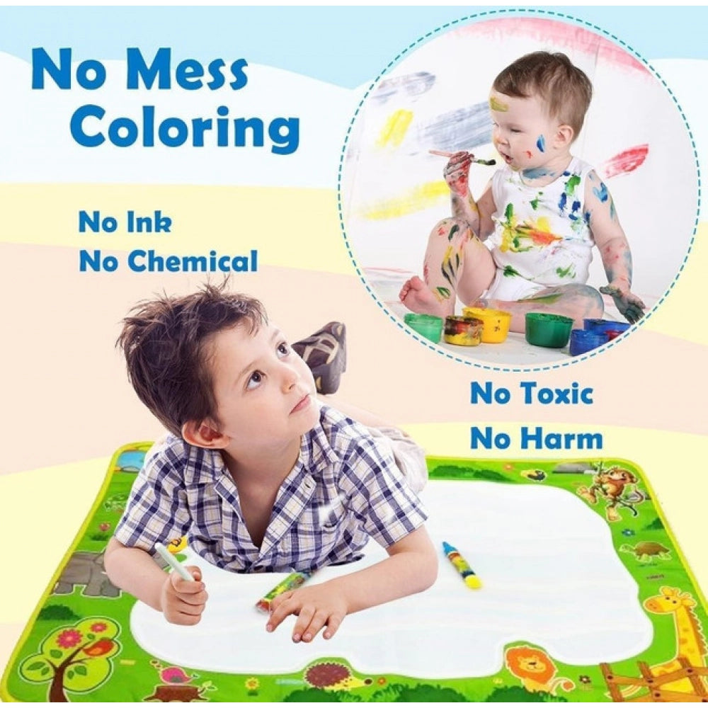 Amfyn Kids Magic Water Drawing Mat (Multicolor)