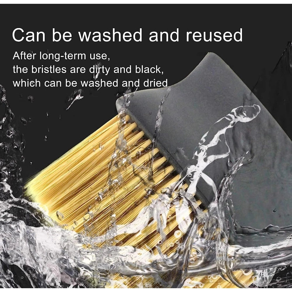 Amfyn Pack of 3 Car Dashboard Cleaning Brush (Black)