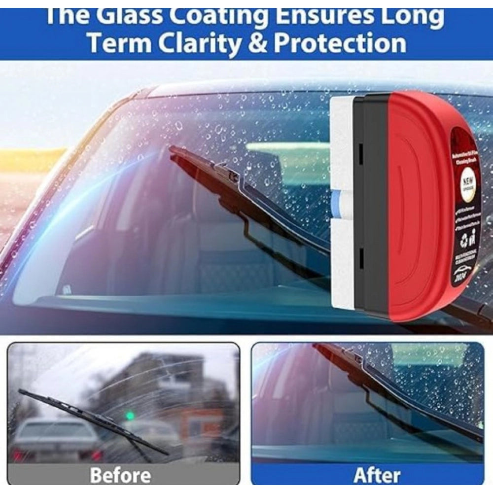 Amfyn Pack of 3 Automotive Oil Film Cleaning Brush (Red-Black)