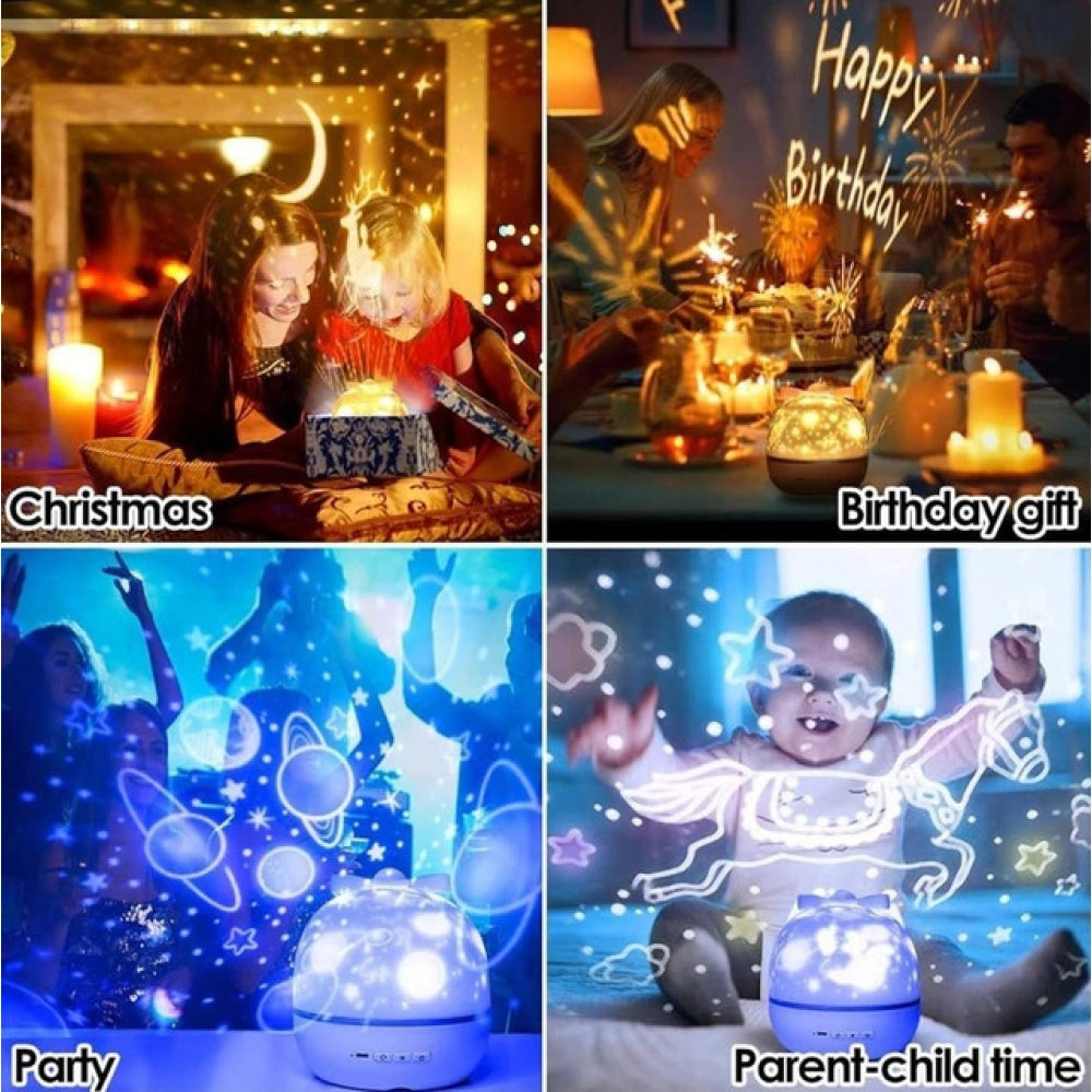 Amfyn Kids Night Light Projector (Multicolor)