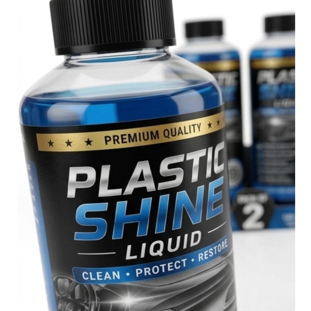 Amfyn Pack of 2 Plastic Shine Liquid Bottles 100 ML