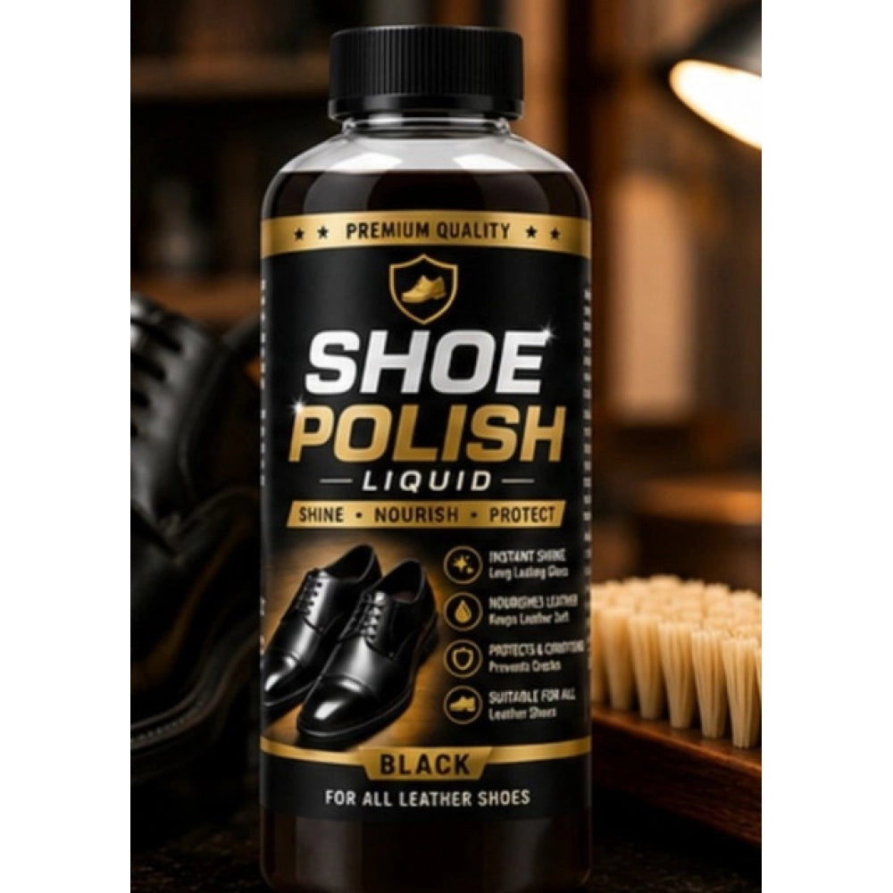 Amfyn Pack of 2 Shoe Polish Liquid Bottles 100 ML