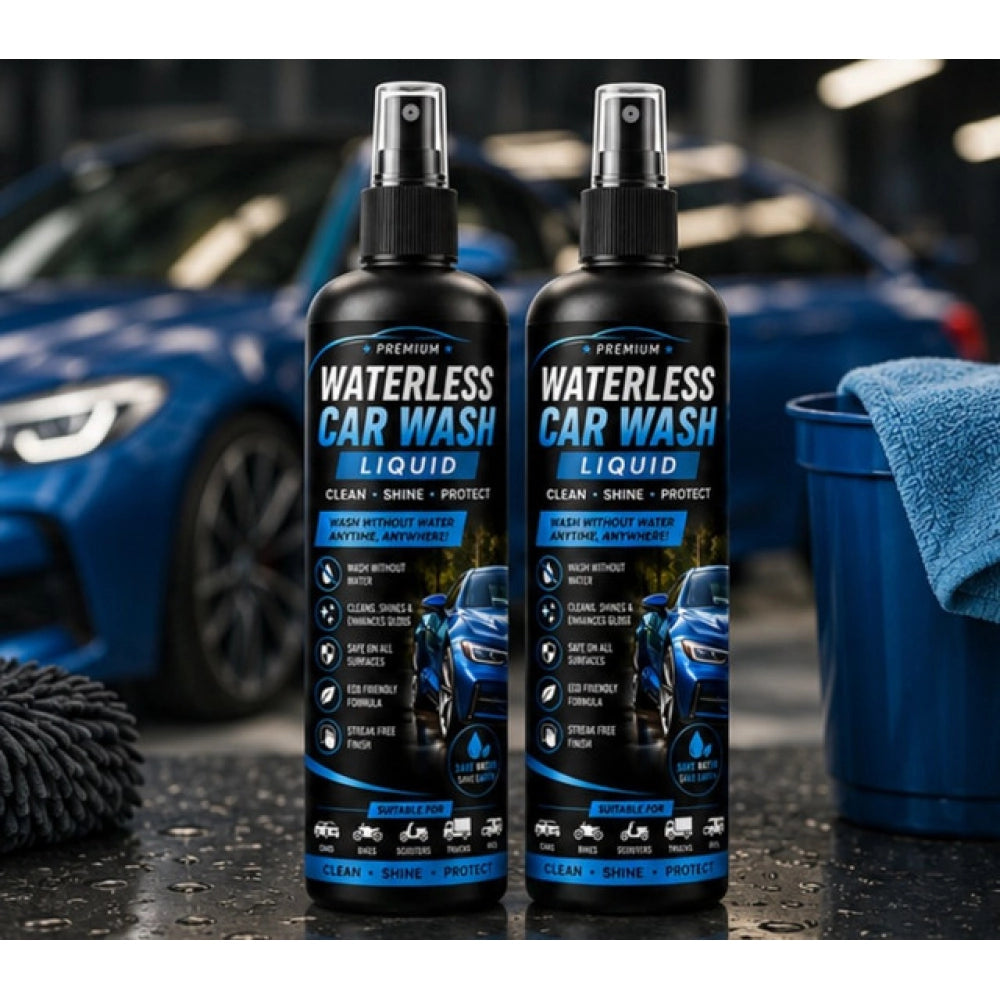 Amfyn Pack of 2 Waterless Car Wash Liquid Spray Bottles 100 ML