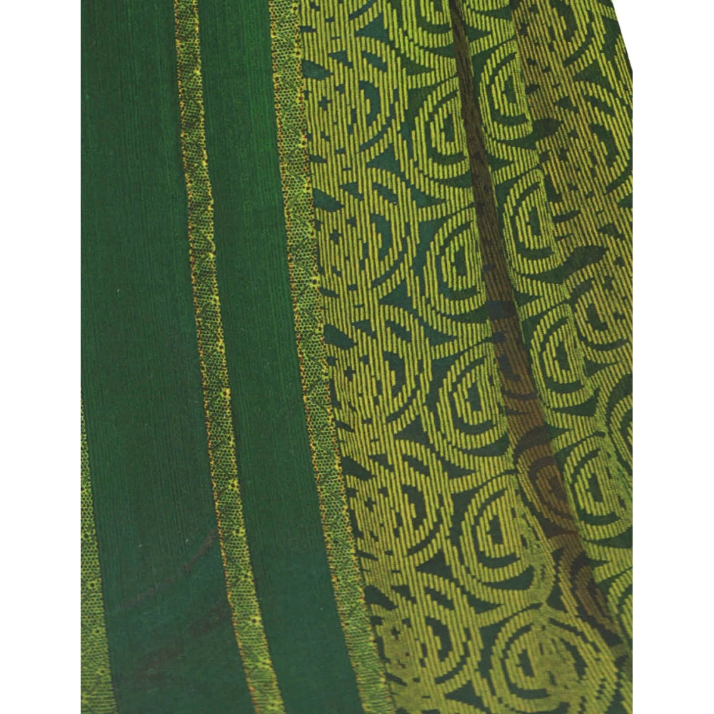Amfyn Womens Georgette Digital Printed Saree (Green, 6.25 Mtr)