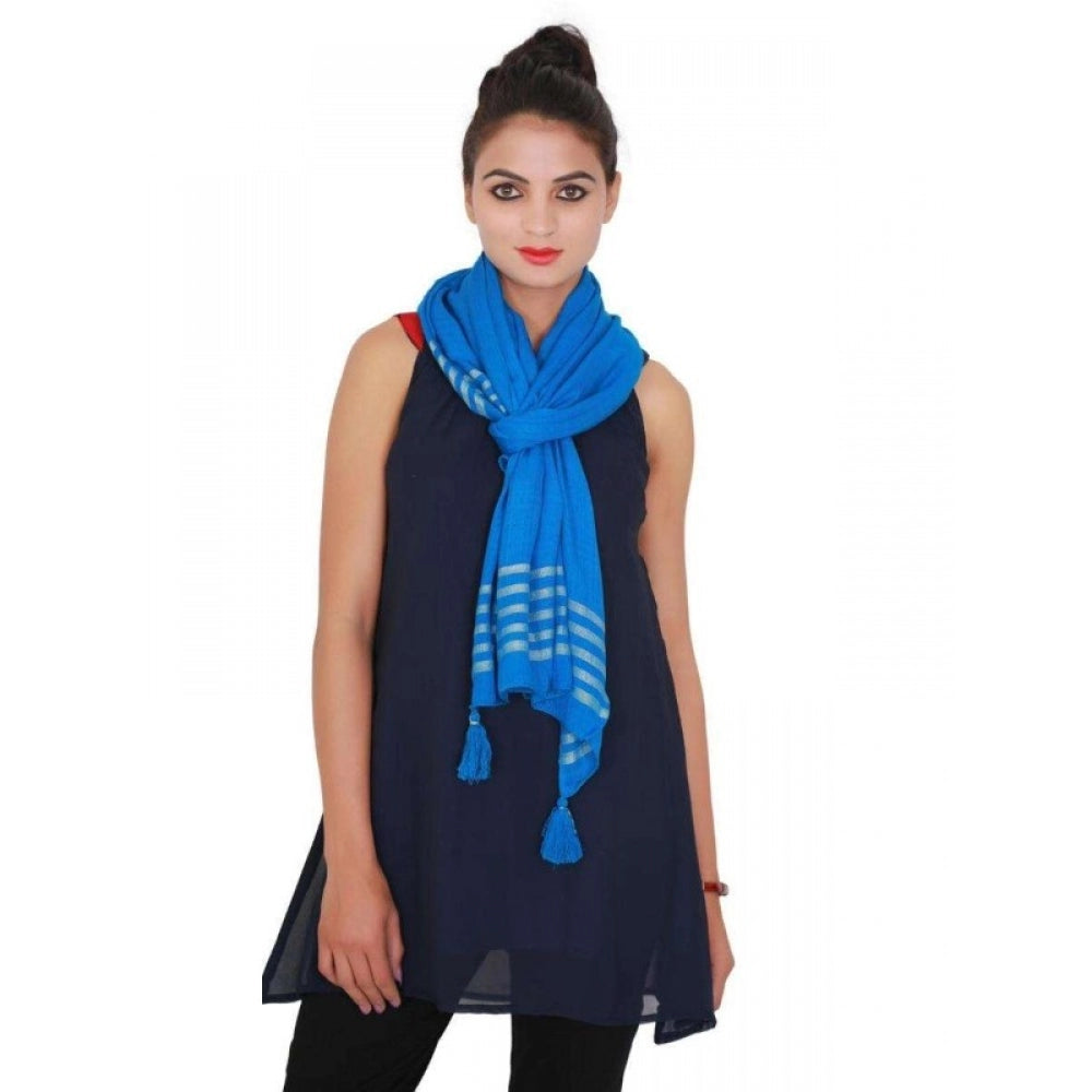 Amfyn Womens Viscose Straight Duppatta (Blue)