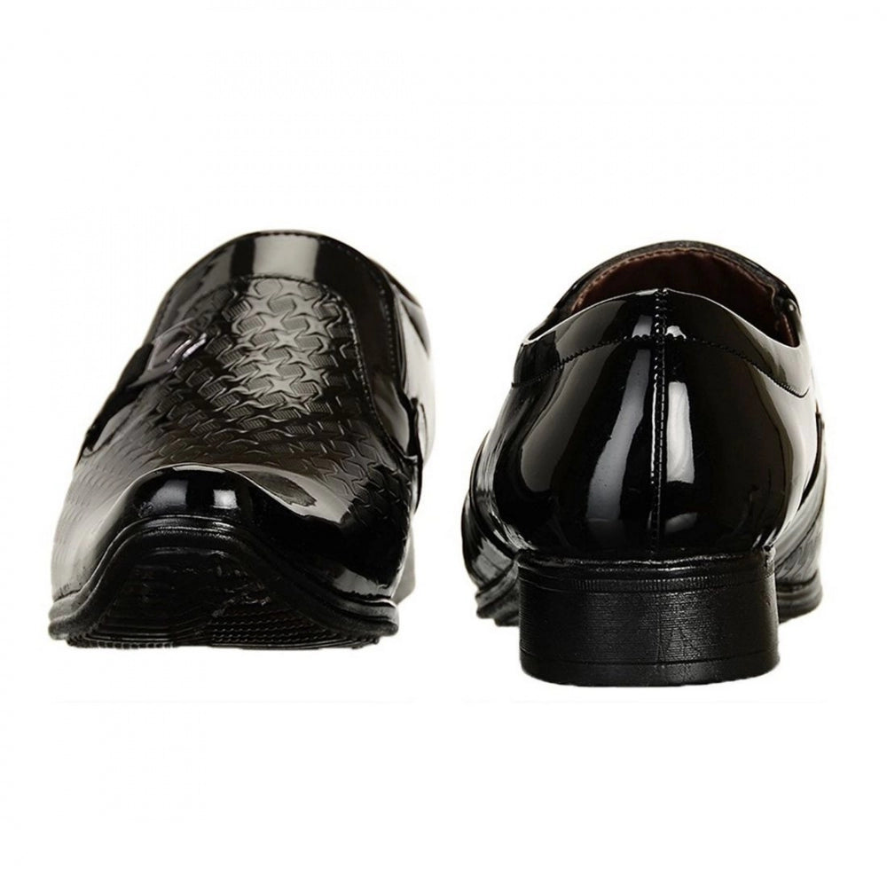 Amfyn Men Black Color Synthetic Material Casual Formal Shoes