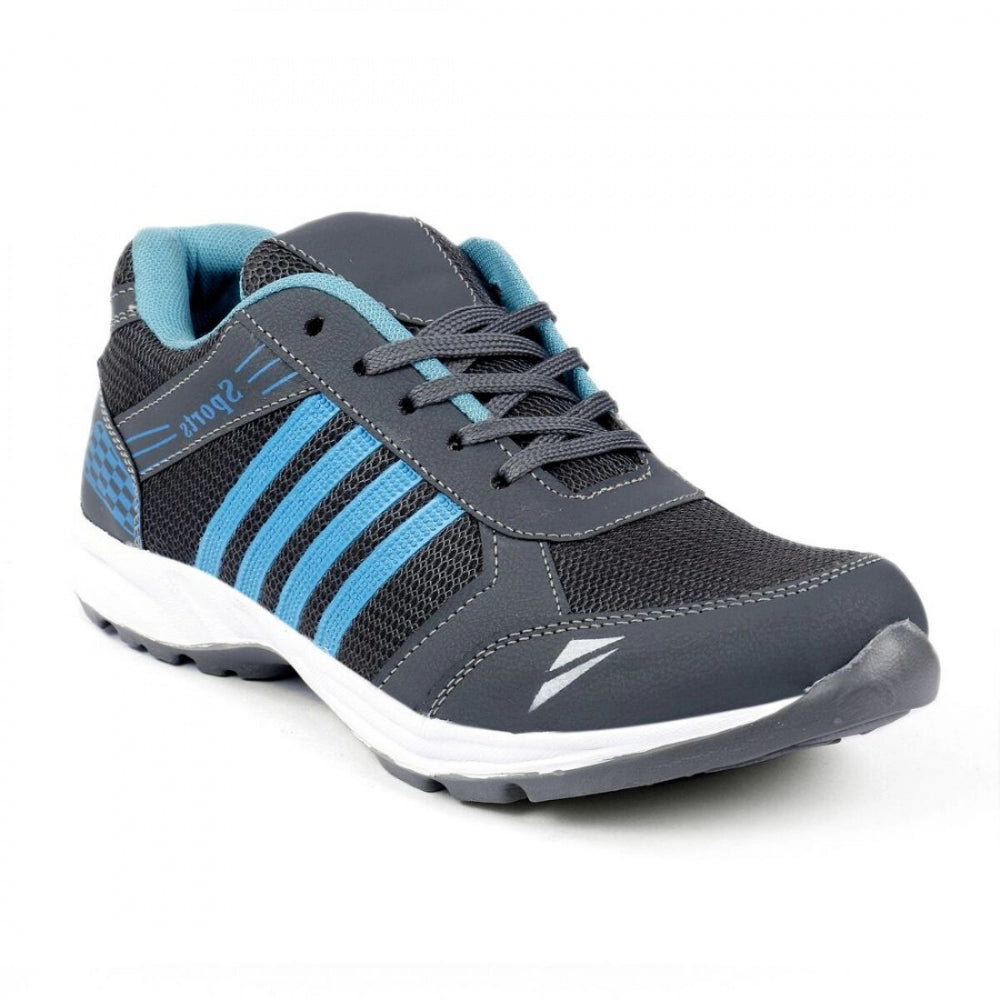 Amfyn Men Grey,Blue Color Mesh Material Casual Sports Shoes
