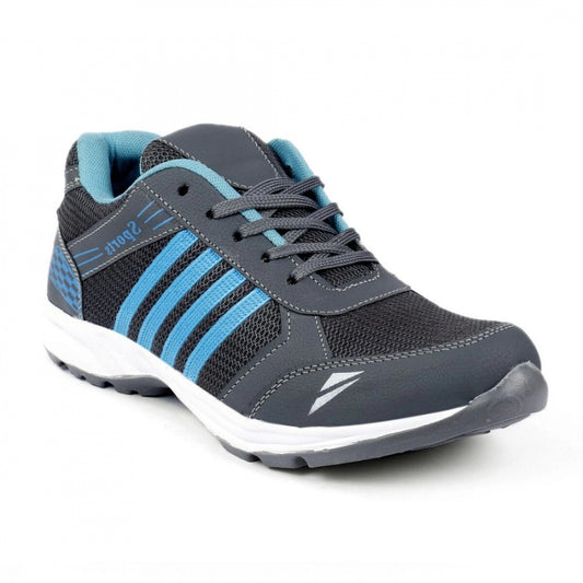 Amfyn Men Grey,Blue Color Mesh Material Casual Sports Shoes