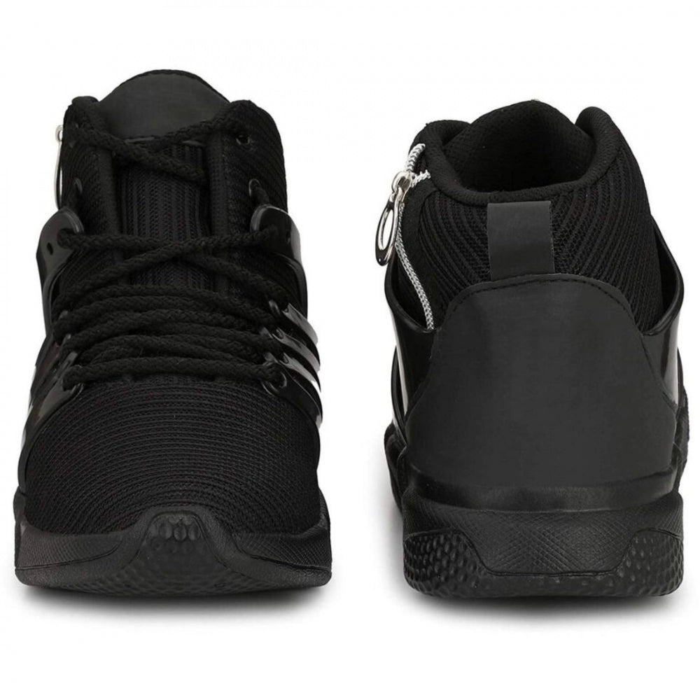 Amfyn Men Black Color Mesh Material Casual Sports Shoes