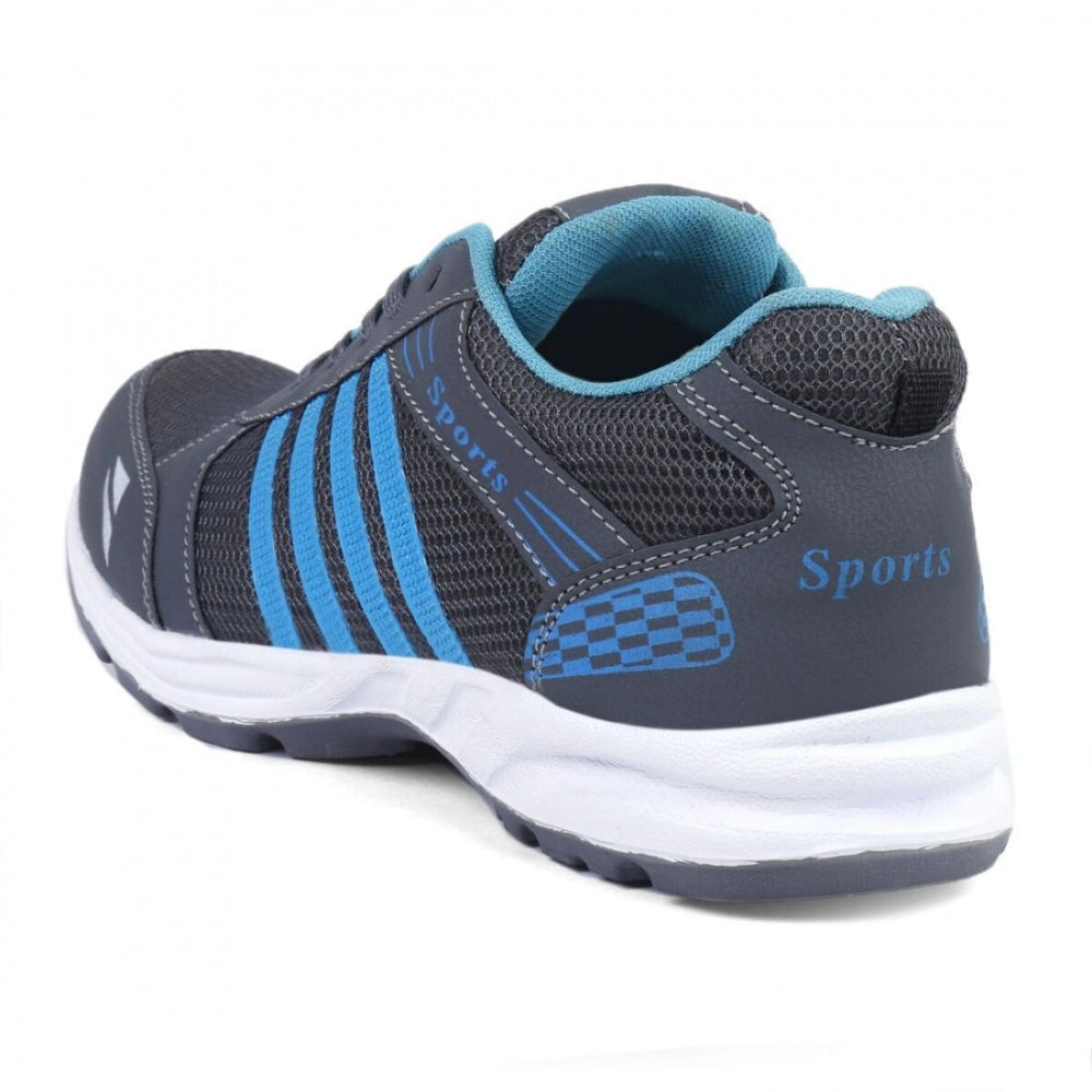 Amfyn Men Grey,Blue Color Mesh Material Casual Sports Shoes