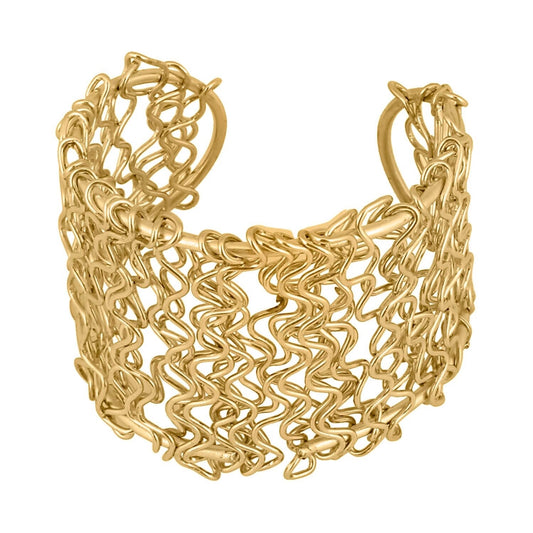 Fashion Women's Oxidized Gold plated Bracelet-Gold